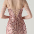 Graceful Sequin Embellished Mesh Mermaid Maxi Dress